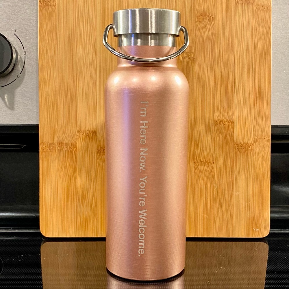 NWT 17 oz Rose gold stainless steel water bottle